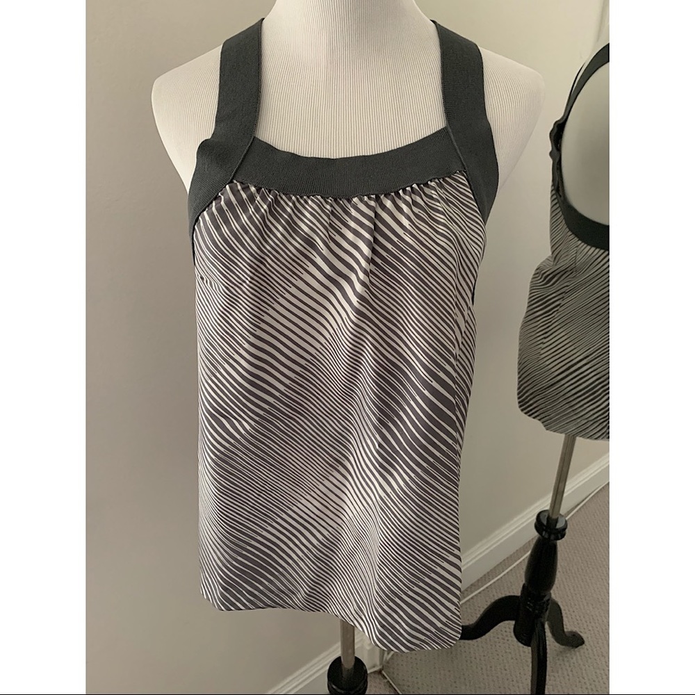Theory Silk Racerback Blouse